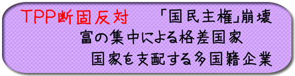 ＴＰＰ加盟反対 、慎重な対応を求める４・16大阪集会