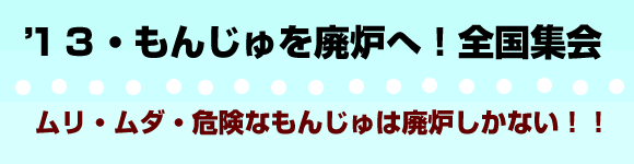 １３・もんじゅを廃炉へ！全国集会